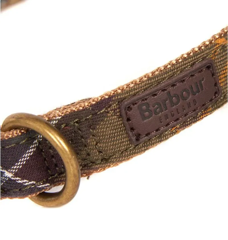 Barbour Classic Tartan Webbing Dog Collar-2